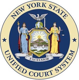 The seal of the New York State Unified Court System